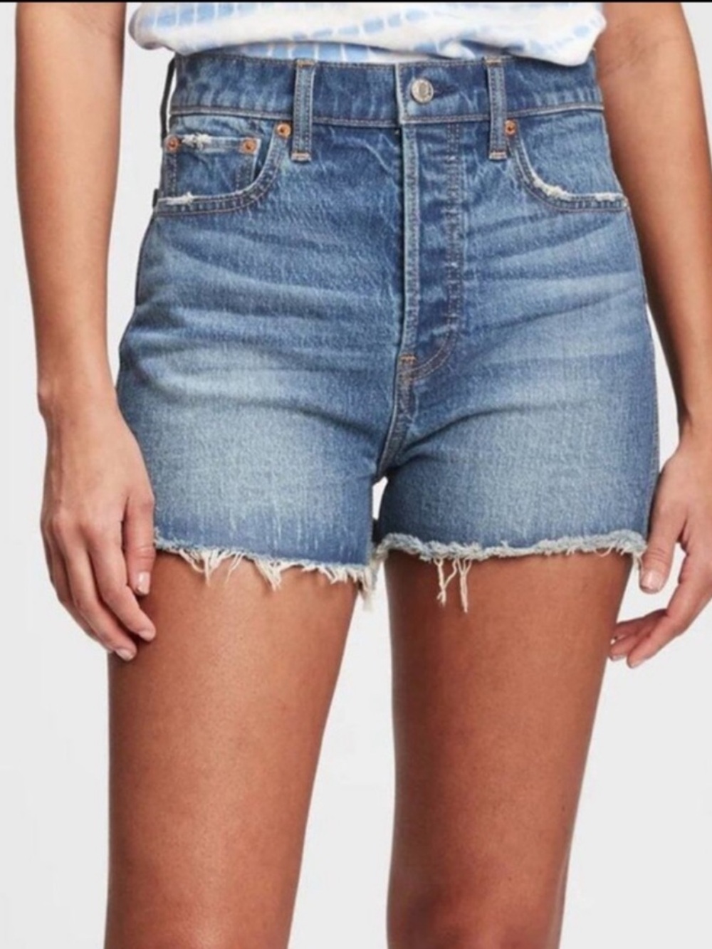 GAP Teen Sky High Rise Denim Shorts